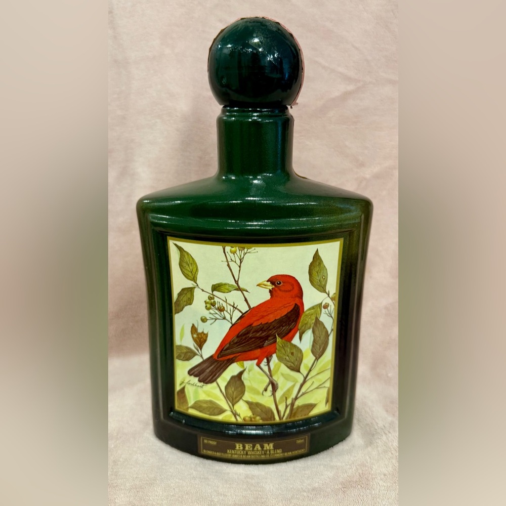 Jim Beam’s Scarlet Tanager Collectors Edition Volume XIX Decanter w/Box